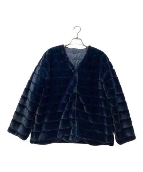 SOEJU（ソージュ）SOEJU (ソージュ) エコファーリバーシブルショートコート ネイビー サイズ:Freeの古着・服飾アイテム