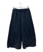 mizuiro-indミズイロインド）の古着「モールスキンワイドパンツ」｜ブラック