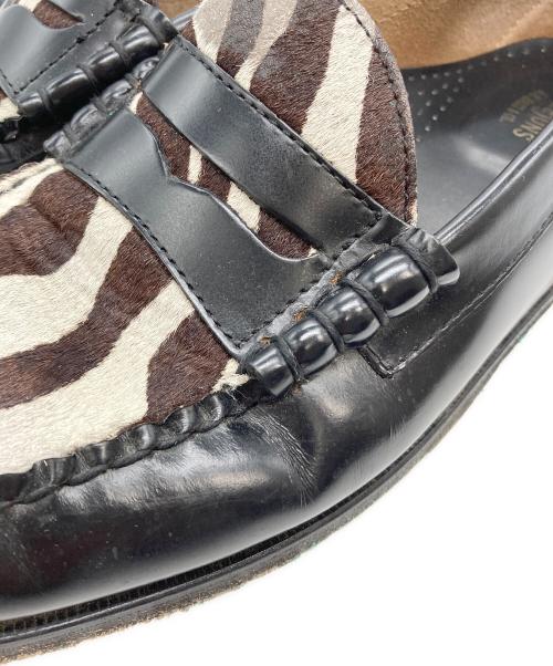 G.H.BASS&CO.（ジー・エイチ・バス・コー）G.H.BASS&CO. (ジー・エイチ・バス・コー) ZEBRA LARSONローファー BA11088 ブラック サイズ:44 1/2の古着・服飾アイテム