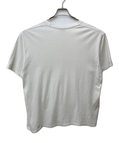 stussy（ステューシー）stussy (ステューシー) Flames Tee ホワイト サイズ:Lの古着・服飾アイテム