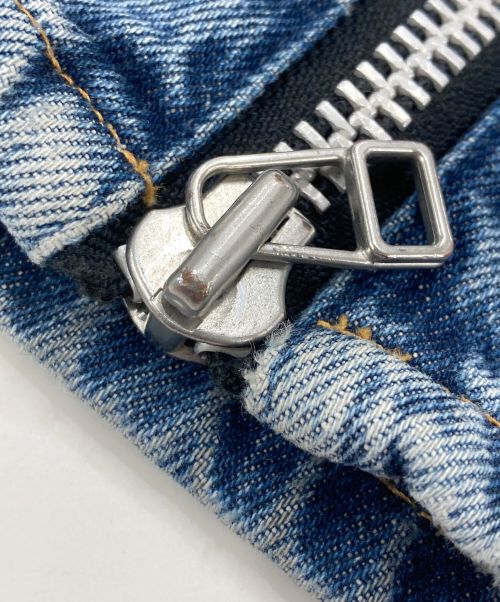 JOHN LAWRENCE SULLIVAN（ジョン ローレンス サリバン）JOHN LAWRENCE SULLIVAN (ジョン ローレンス サリバン) Washed Denim Zipped Pants インディゴ サイズ:Mの古着・服飾アイテム