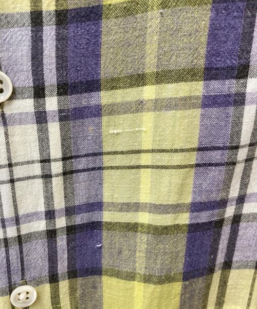 POLO RALPH LAUREN（ポロ・ラルフローレン）POLO RALPH LAUREN (ポロ・ラルフローレン) オープンカラーチェックシャツ イエロー サイズ:Lの古着・服飾アイテム