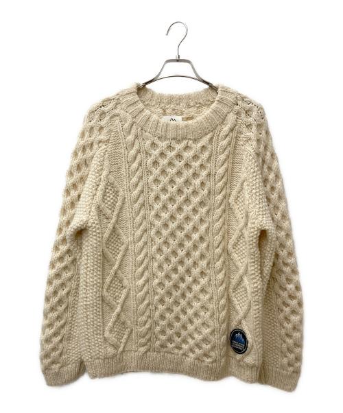 HIMALAYAN CLIMBERS HAND-KNIT（ヒマラヤンクライマーズハンドニット）HIMALAYAN CLIMBERS HAND-KNIT (ヒマラヤンクライマーズハンドニット) アランニット HCK-17F3 アイボリー サイズ:Mの古着・服飾アイテム