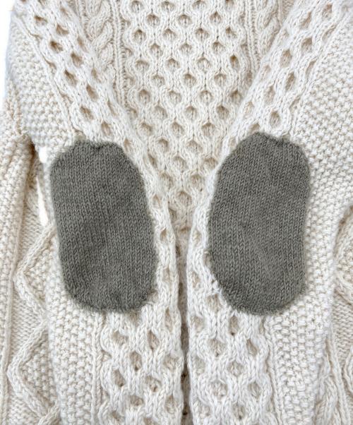 HIMALAYAN CLIMBERS HAND-KNIT（ヒマラヤンクライマーズハンドニット）HIMALAYAN CLIMBERS HAND-KNIT (ヒマラヤンクライマーズハンドニット) アランニット HCK-17F3 アイボリー サイズ:Mの古着・服飾アイテム