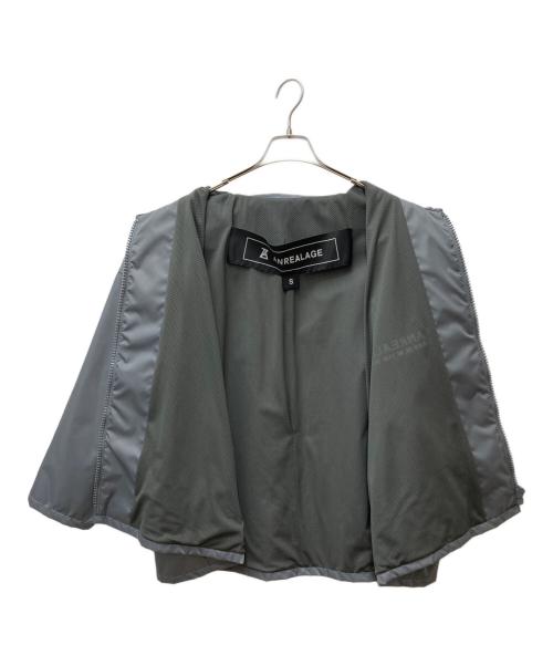 ANREALAGE（アンリアレイジ）ANREALAGE (アンリアレイジ) ZOOM NYLON BLOUZON B'2nd グレー サイズ:Sの古着・服飾アイテム
