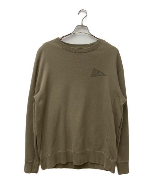 Pilgrim Surf+Supply（ピルグリム サーフサプライ）Pilgrim Surf+Supply (ピルグリム サーフサプライ) Novelty Crew Sweatshirt グリーン サイズ:Mの古着・服飾アイテム
