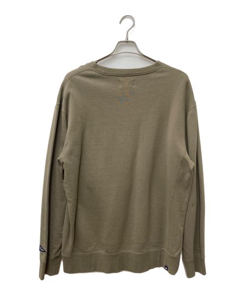 Pilgrim Surf+Supply（ピルグリム サーフサプライ）Pilgrim Surf+Supply (ピルグリム サーフサプライ) Novelty Crew Sweatshirt グリーン サイズ:Mの古着・服飾アイテム