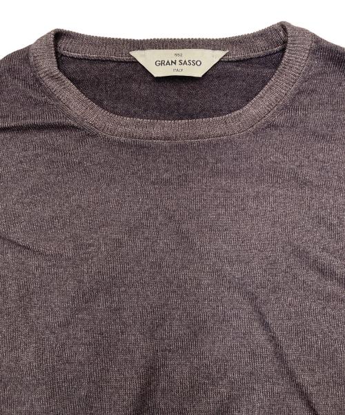 GRAN SASSO（グランサッソ）GRAN SASSO (グランサッソ) ウールニット ブラウン サイズ:50の古着・服飾アイテム
