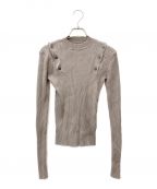 JOHN LAWRENCE SULLIVANジョン ローレンス サリバン）の古着「肩ボタンニット」｜ブラウン