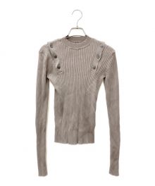 JOHN LAWRENCE SULLIVAN（ジョン ローレンス サリバン）の古着「肩ボタンニット」｜ブラウン