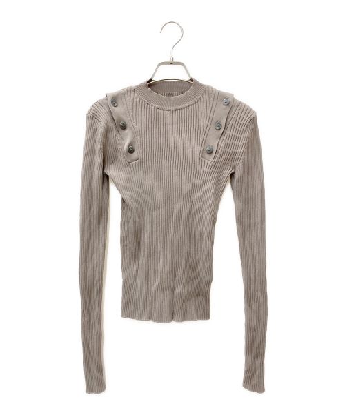 JOHN LAWRENCE SULLIVAN（ジョン ローレンス サリバン）JOHN LAWRENCE SULLIVAN (ジョン ローレンス サリバン) 肩ボタンニット ブラウン サイズ:Sの古着・服飾アイテム