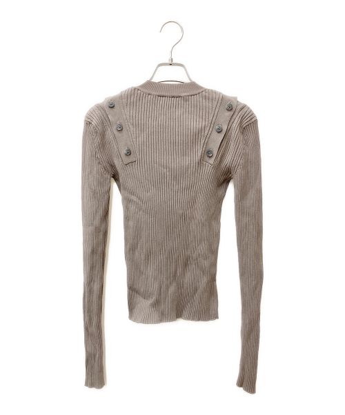 JOHN LAWRENCE SULLIVAN（ジョン ローレンス サリバン）JOHN LAWRENCE SULLIVAN (ジョン ローレンス サリバン) 肩ボタンニット ブラウン サイズ:Sの古着・服飾アイテム