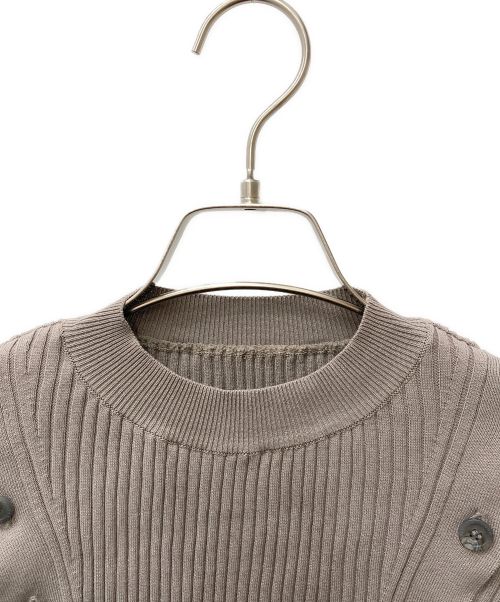 JOHN LAWRENCE SULLIVAN（ジョン ローレンス サリバン）JOHN LAWRENCE SULLIVAN (ジョン ローレンス サリバン) 肩ボタンニット ブラウン サイズ:Sの古着・服飾アイテム