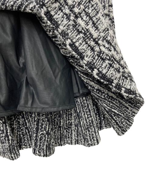 Lily Brown（リリーブラウン）Lily Brown (リリーブラウン) MARY QUANT (マリークヮント) ツイードニットスカート LWND241043 ブラック×ホワイト サイズ:Ｆの古着・服飾アイテム