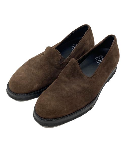 JACQUES SOLOVIERE（ジャック ソロヴィエール）JACQUES SOLOVIERE (ジャック ソロヴィエール) スウェードシューズ ブラウン サイズ:41の古着・服飾アイテム