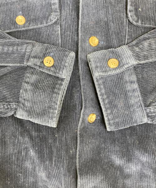 POLO RALPH LAUREN（ポロ・ラルフローレン）POLO RALPH LAUREN (ポロ・ラルフローレン) コーデュロイオープンカラーシャツ ネイビー サイズ:Mの古着・服飾アイテム