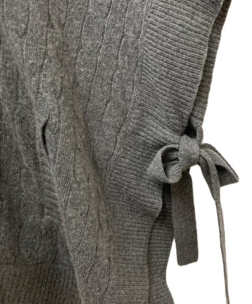 POLO RALPH LAUREN（ポロ・ラルフローレン）POLO RALPH LAUREN (ポロ・ラルフローレン) ケーブルニットポンチョ グレー サイズ:Mの古着・服飾アイテム