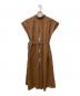 BLUE LABEL CRESTBRIDGE (ブルーレーベルクレストブリッジ) ワッシャーブロードノースリーブワンピース ブラウン サイズ:38：8000円