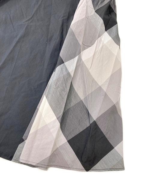 BLUE LABEL CRESTBRIDGE（ブルーレーベルクレストブリッジ）BLUE LABEL CRESTBRIDGE (ブルーレーベルクレストブリッジ) バイオエアフロークロスシャツワンピース ブラック サイズ:38の古着・服飾アイテム