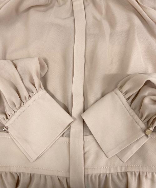 ANAYI（アナイ）ANAYI (アナイ) シアードビーボウタイワンピース 102217-14-300 ベージュ サイズ:38の古着・服飾アイテム