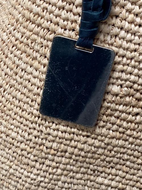 HELEN KAMINSKI（ヘレンカミンスキー）HELEN KAMINSKI (ヘレンカミンスキー) レザーハンドルラフィアバッグ ベージュの古着・服飾アイテム