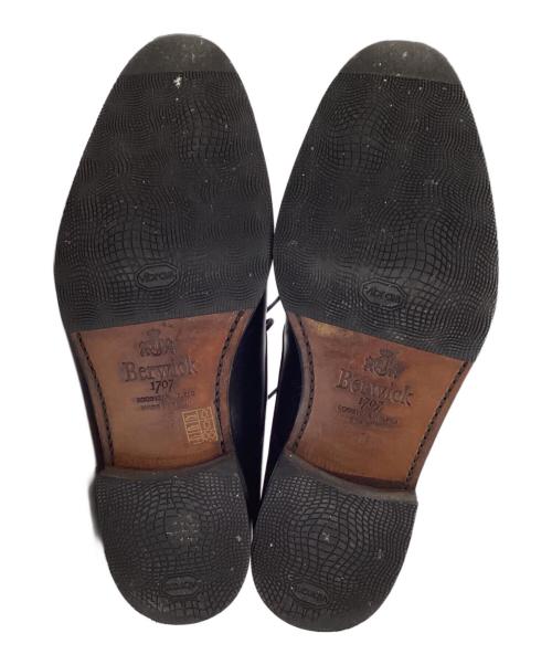 berwick（バーウィック）berwick (バーウィック) プレーントゥレースアップブーツ　3011 ブラウン サイズ:6の古着・服飾アイテム