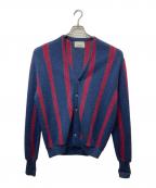 arnold palmerアーノルドパーマー）の古着「アルパカ混ストライプカーディガン」｜ネイビー