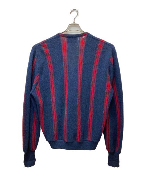 arnold palmer（アーノルドパーマー）arnold palmer (アーノルドパーマー) アルパカ混ストライプカーディガン ネイビー サイズ:XLの古着・服飾アイテム