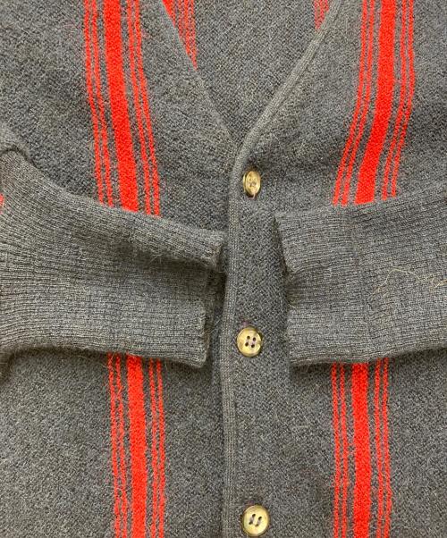 arnold palmer（アーノルドパーマー）arnold palmer (アーノルドパーマー) アルパカ混ストライプカーディガン ネイビー サイズ:XLの古着・服飾アイテム