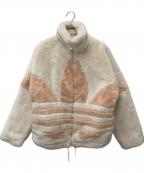 adidasアディダス）の古着「トレフォイルロゴエコファージャケット」｜ベージュ