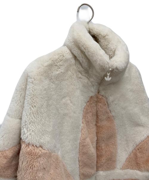 adidas（アディダス）adidas (アディダス) トレフォイルロゴエコファージャケット ベージュ サイズ:XSの古着・服飾アイテム