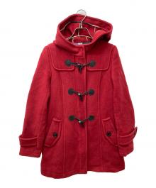 BLUE LABEL CRESTBRIDGE（ブルーレーベルクレストブリッジ）の古着「ダッフルコート 55B31-211-16」｜レッド