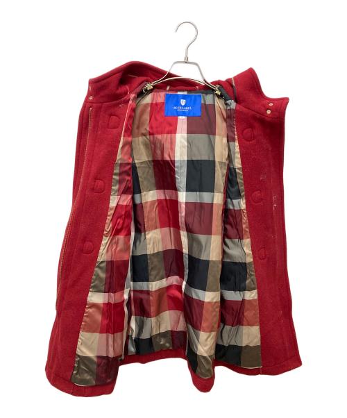 BLUE LABEL CRESTBRIDGE（ブルーレーベルクレストブリッジ）BLUE LABEL CRESTBRIDGE (ブルーレーベルクレストブリッジ) ダッフルコート 55B31-211-16 レッド サイズ:38の古着・服飾アイテム