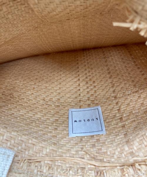 LUDLOW（ラドロー）LUDLOW (ラドロー) ビッグリボンストロートートバッグ ベージュの古着・服飾アイテム