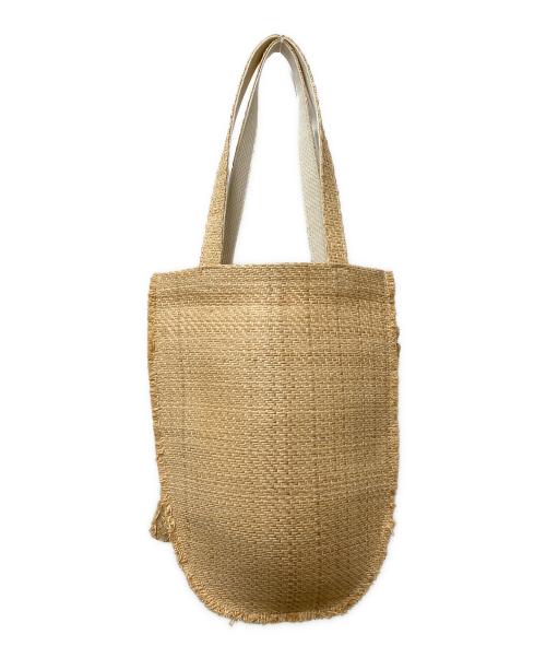 LUDLOW（ラドロー）LUDLOW (ラドロー) ビッグリボンストロートートバッグ ベージュの古着・服飾アイテム