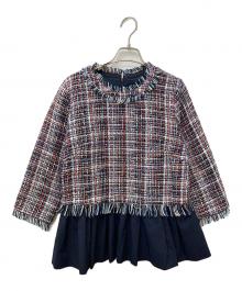 ARPEGE STORY（アルページュストーリー）の古着「ドッキングブラウス 12116652」｜ネイビー