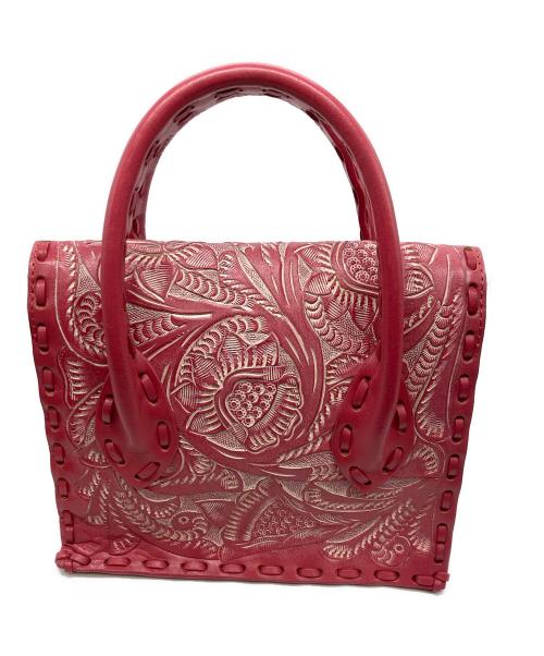 Carving Tribes（カービングトライブス）Carving Tribes (カービングトライブス) 2WAYバッグ ピンクの古着・服飾アイテム