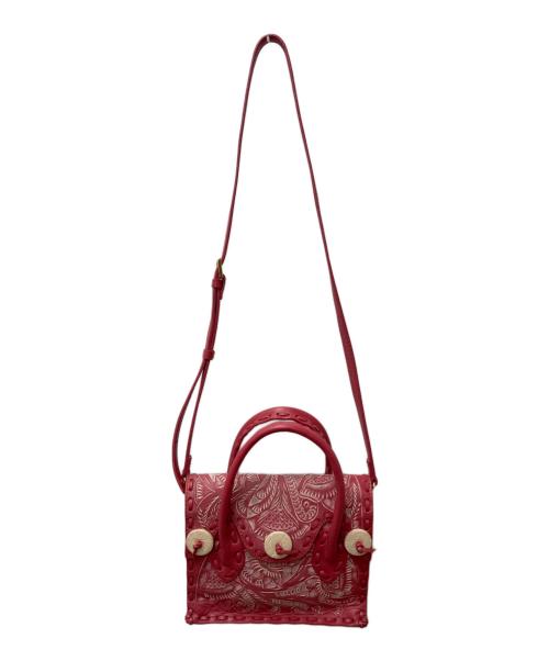 Carving Tribes（カービングトライブス）Carving Tribes (カービングトライブス) 2WAYバッグ ピンクの古着・服飾アイテム