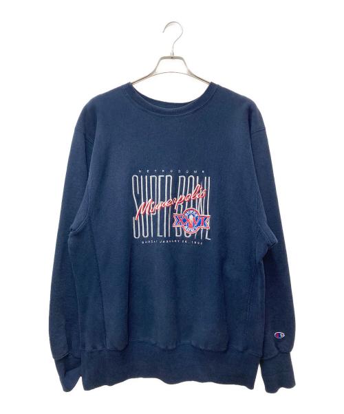 Champion REVERSE WEAVE（チャンピオン リバース ウィーブ）Champion REVERSE WEAVE (チャンピオン リバース ウィーブ) 90sリバースウィーブスウェット ネイビー サイズ:XLの古着・服飾アイテム