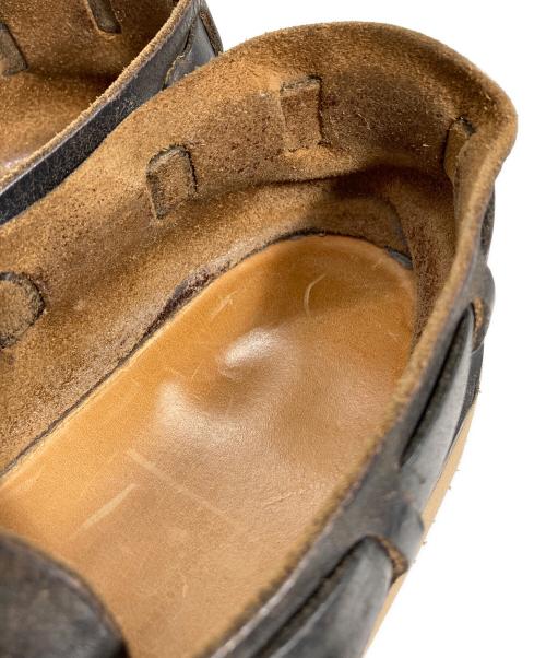 AURORA SHOES（オーロラシューズ）AURORA SHOES (オーロラシューズ) ミドルイングリッシュ ブラック サイズ:10Dの古着・服飾アイテム