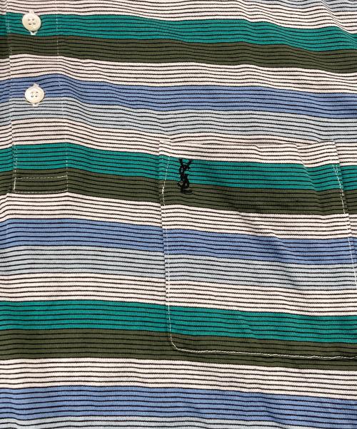 Yves Saint Laurent（イヴサンローラン）Yves Saint Laurent (イヴサンローラン) ポロシャツ SD34-877 グリーン サイズ:LBの古着・服飾アイテム