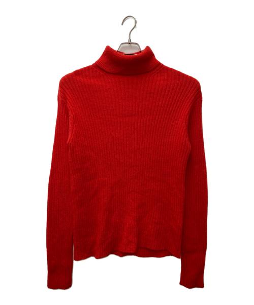 Yohji Yamamoto pour homme（ヨウジヤマモト プールオム）Yohji Yamamoto pour homme (ヨウジヤマモト プールオム) タートルネックリブニット レッド サイズ:Lの古着・服飾アイテム