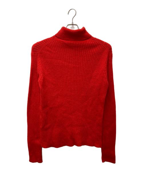 Yohji Yamamoto pour homme（ヨウジヤマモト プールオム）Yohji Yamamoto pour homme (ヨウジヤマモト プールオム) タートルネックリブニット レッド サイズ:Lの古着・服飾アイテム