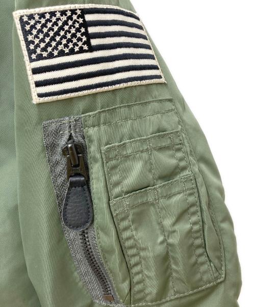 AVIREX（アヴィレックス）AVIREX (アヴィレックス) 中綿リバーシブルMA-1ジャケット 6280241 グリーン サイズ:Lの古着・服飾アイテム