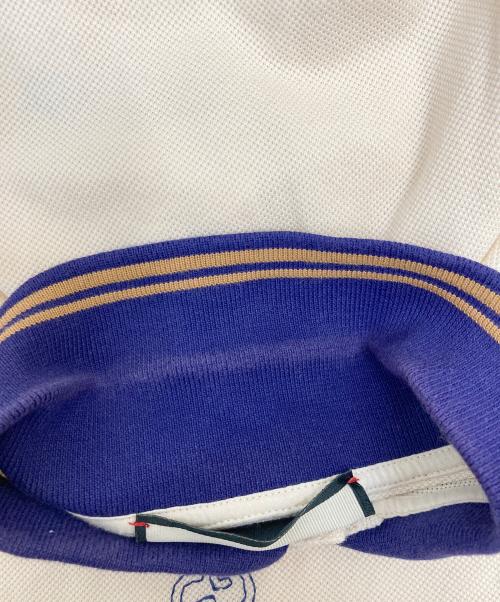 GUCCI（グッチ）GUCCI (グッチ) エンブロイダリー半袖ポロシャツ 625320 XJCNY ベージュ サイズ:Lの古着・服飾アイテム