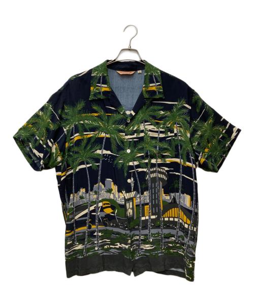 AVIREX（アヴィレックス）AVIREX (アヴィレックス) アロハシャツ　6145113 ネイビー サイズ:XLの古着・服飾アイテム