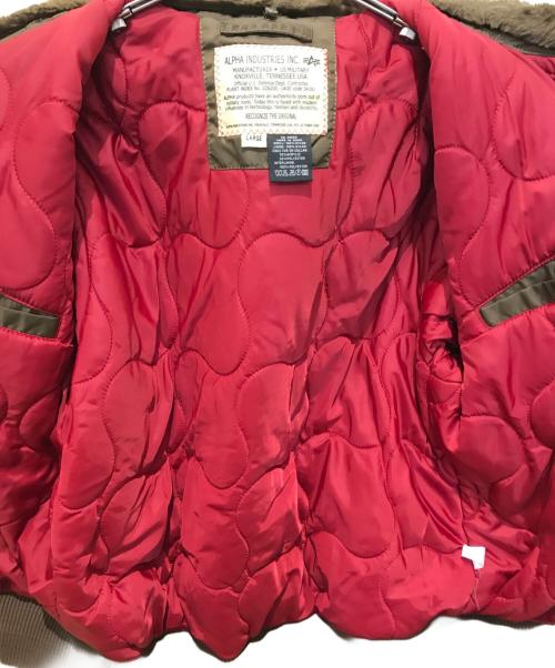 ALPHA INDUSTRIES（アルファインダストリーズ）ALPHA INDUSTRIES (アルファインダストリーズ) フライトジャケット 1001663 ブラウン サイズ:Lの古着・服飾アイテム