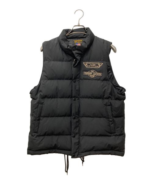 VANSON（バンソン）VANSON (バンソン) ダウンジャケット ブラック サイズ:XLの古着・服飾アイテム