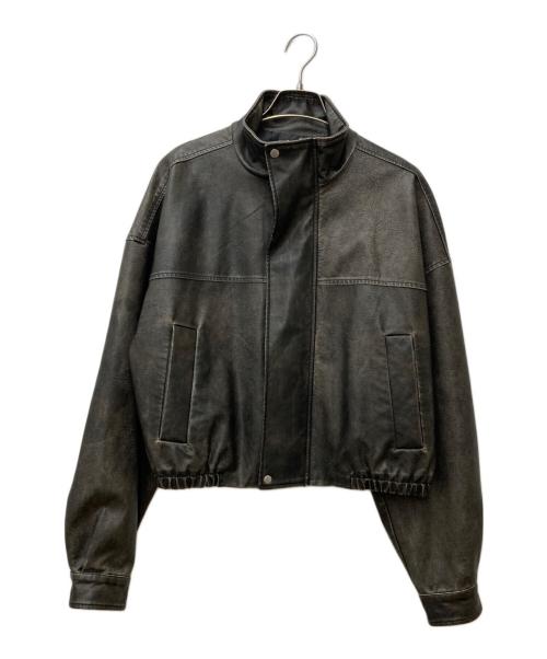 W.W.G（フーズフーギャラリー）W.W.G (フーズフーギャラリー) ヴィンテージライクジップブルゾン ブラック サイズ:Fの古着・服飾アイテム