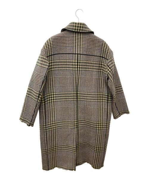 CLANE（クラネ）CLANE (クラネ) ミックスチェックステンカラーコート ベージュ サイズ:1の古着・服飾アイテム